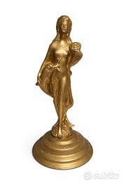 Statua in Ottone Massiccio 5 Kg  Figura Femminile