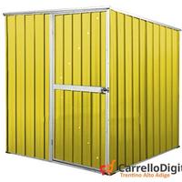 Box da giardino lamiera 175x185cm giallo