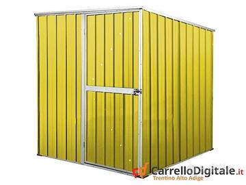 Box da giardino lamiera 175x185cm giallo