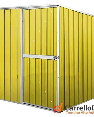 Box da giardino lamiera 175x185cm giallo