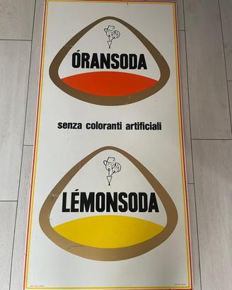 Insegna d’epoca Oransoda Lemonsoda