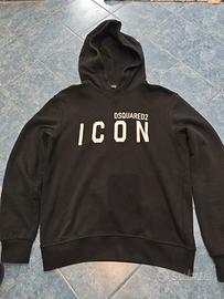 Felpa DSQUARED ICON nera 14Y
