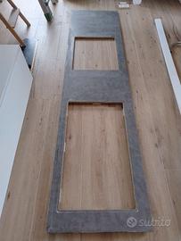 Piano cucina laminato colore nero antracine