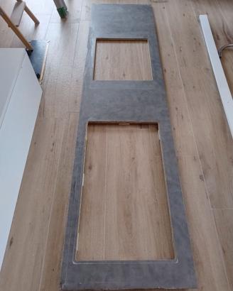 Piano cucina laminato colore nero antracine