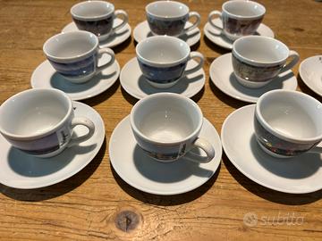 10 tazzine caffè porcellana fine Art