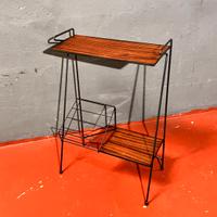 Tavolino etagere design anni 50 vintage libreria