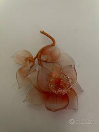 fiore in vetro di murano 