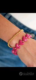 braccialetto elastico con perline