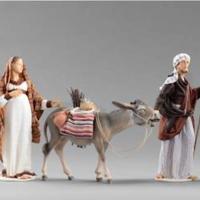 Statua in legno di Giuseppe e Maria