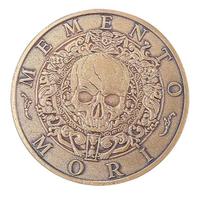 Moneta/medaglione "Memento Mori Carpe Diem"