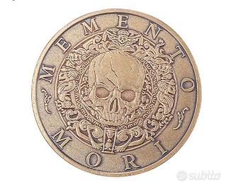Moneta/medaglione "Memento Mori Carpe Diem"