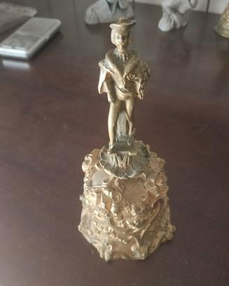 Campana da tavolo vintage in ottone Moschettiere