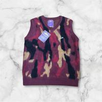 Gilet Corteiz con scollo a V, bordeaux da uomo