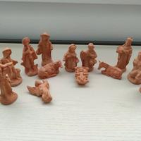 presepe in terracotta realizzato a mano 