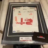 Sottotuta Nomex Firmata Kimi Raikkonen Race Used