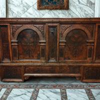 Cassapanca nuziale tirolese Valle Aurina 1667