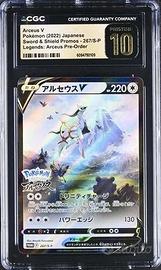 CGC 10 Carta Arceus V Pokémon Sword & Shield