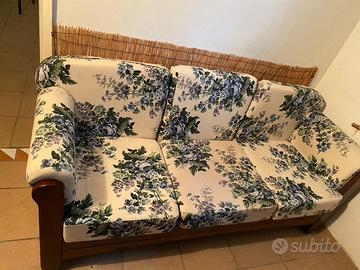 Divano tre posti in legno