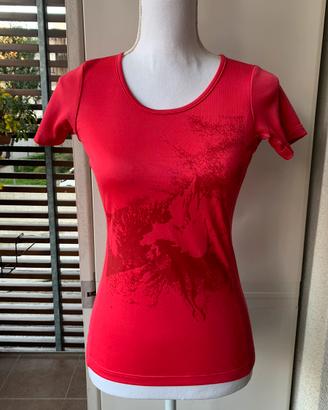Tshirt sportiva rosso lampone in polartec Millet