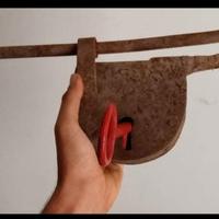 Antico Catenaccio del 1800 con chiave Rossa 