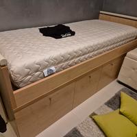 Letto c/contenitori 90x210 cm