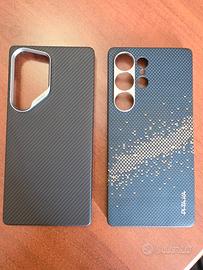 Due cover per Samsung S25 Ultra in fibra aramidica