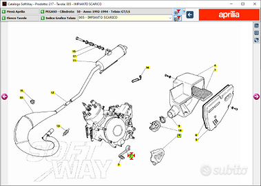 -Leva cambio Aprilia Pegaso 50 AP8232662