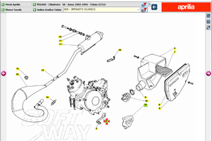 -Leva cambio Aprilia Pegaso 50 AP8232662