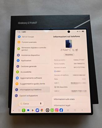 Samsung Galaxy z fold 7 16gb ram  1tb 1000gb