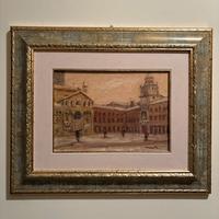 Quadro Piazza Grande Innevata - Giovanni Masetti