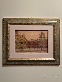 Quadro Piazza Grande Innevata - Giovanni Masetti