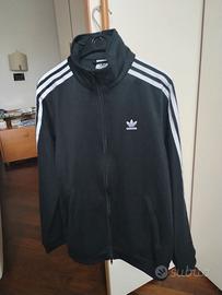 Adidas felpa giacca bianco nero. Taglia 42 (I)