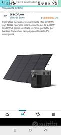 Centrale elettrica ecoflow+pannelli solari 400w