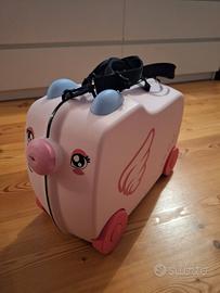 Valigia cavalcabile rosa