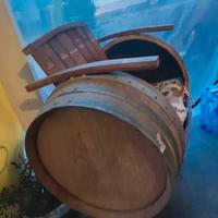 Panchina botte realizzata a mano