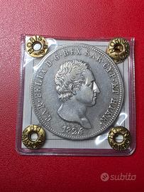 5 Lire 1824 Torino Carlo Felice