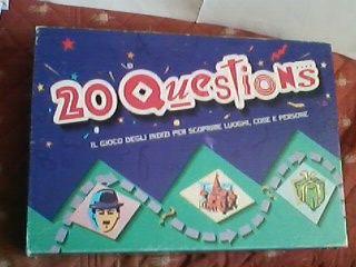 Gioco di società classico " 20 QUESTIONS"