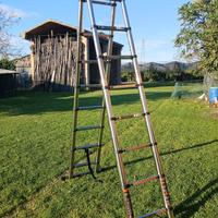 scala telescopica in acciaio