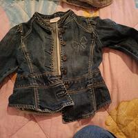 giubbino jeans bambina 