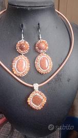 orecchini  e collana