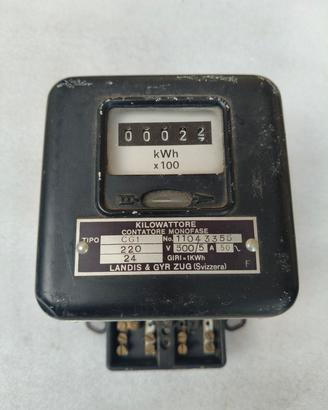 Contatore elettrico monofase Enel vintage 