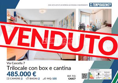 Trilocale di pregio con terrazzi, box e cantina ne