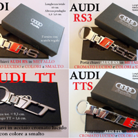 PORTA CHIAVI AUDI RS RS3 TT TTS metallo chiave NEW