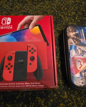 nintendo switch oled mario come nuovo