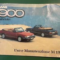 Libretto uso e manutenzione SAAB 900 cabrio