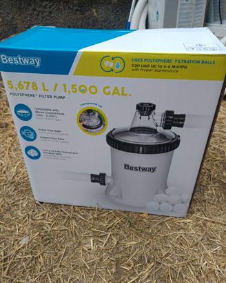 Bestway Pompa con Filtro Polisferico 5678 L/h