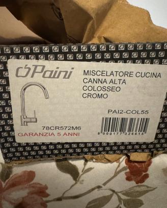 Miscelatore cucina canna alta colosseo cromo