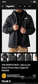 THE NORTH FACE - Giacca da Uomo Fornet Nera Taglia