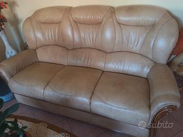 Divano in vera pelle Rosini