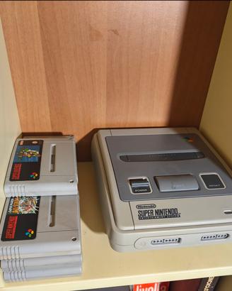 Super Nintendo con giochi